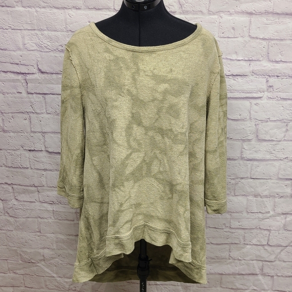 Free People Olive Green Tunic Top - Picture 1 of 8